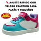 Tenis Bubble Gummers Niña Velcro Multicolor Ligeros Y Cómodos