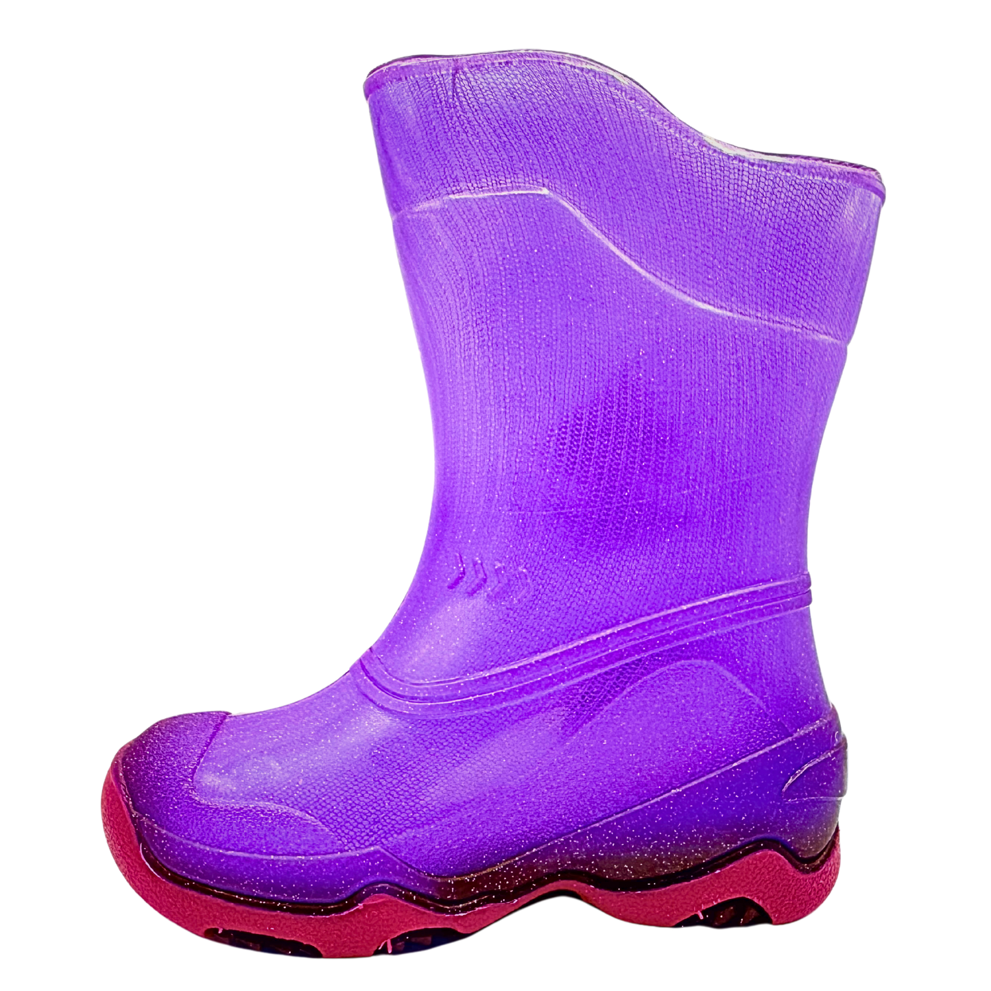 Bota De Lluvia Para Niña Bubble Gummers Cristal Lila