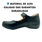 Zapato Escolar Rilo Niña Negro Con Hebilla En Piel Mod. 9013