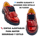 Zapato Escolar Rilo Charol Rojo Niña Cintas Casual Cómodo Mod. 9304