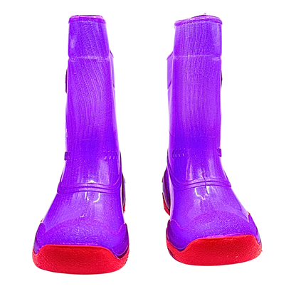 Bota De Lluvia Para Niña Bubble Gummers Cristal Lila