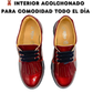 Zapato Escolar Rilo Charol Rojo Niña Cintas Casual Cómodo Mod. 9304