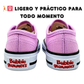 Tenis Para Niña Bubble Gummers De Tela Lila Agujetas Cómodos
