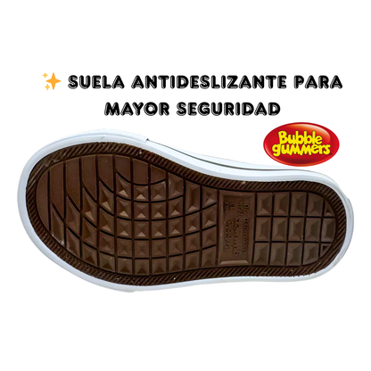 Tenis Para Niña Bubble Gummers De Tela Lila Agujetas Cómodos
