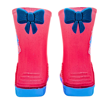 Bota De Lluvia Para Niña Sandak Rosa Unicornio Resistente