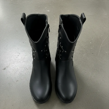 Bota Vaquera Para Niña Diseño Coqueto Detalle De Estrella