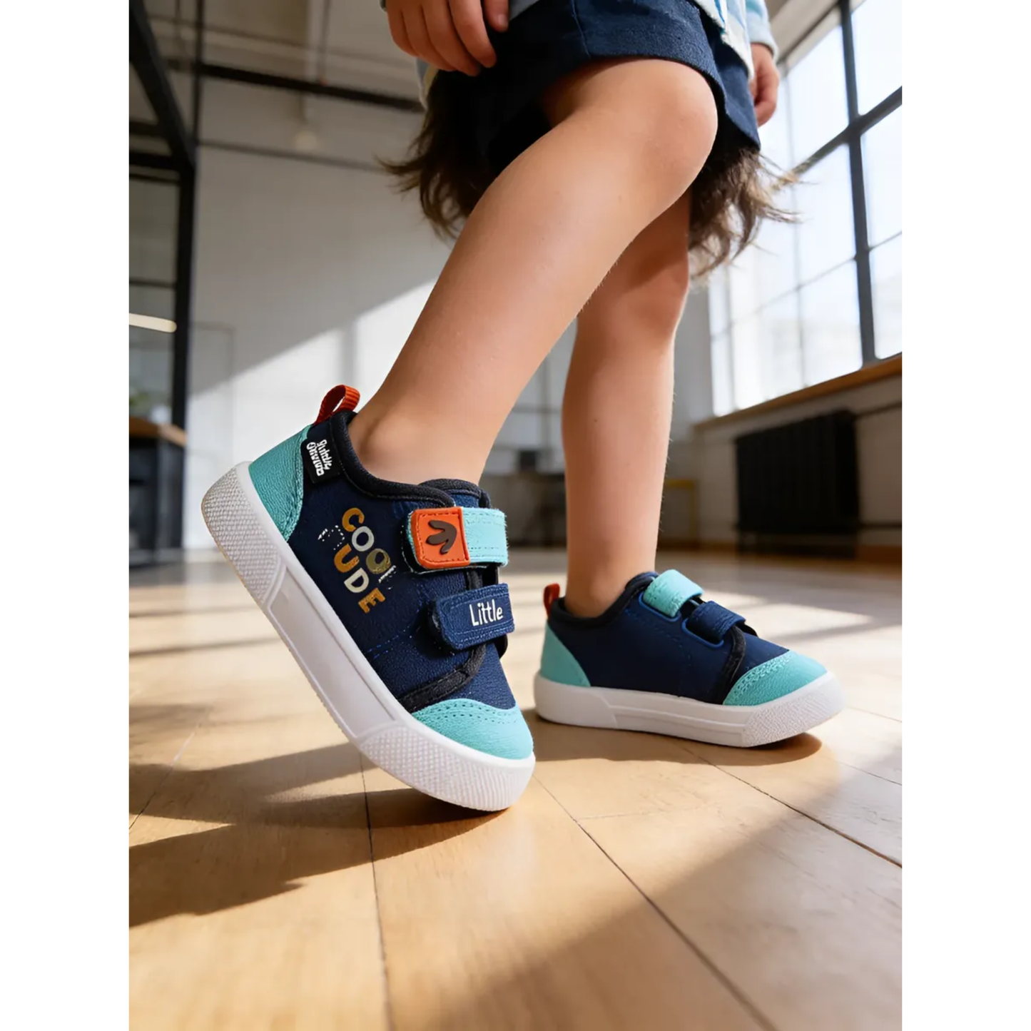 Tenis Niño Bubble Gummers Azul Velcro Cómodo Antiderrapante