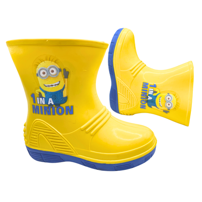 Bota De Lluvia Para Niño Sandak Amarilla Minion