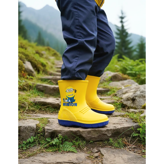 Bota De Lluvia Para Niño Sandak Amarilla Minion