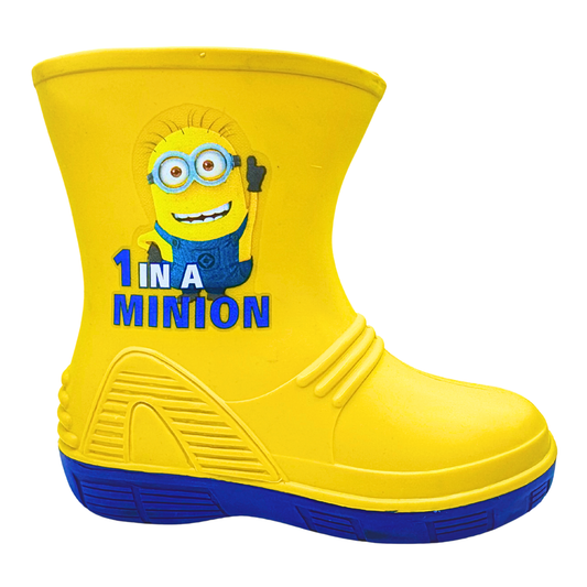Bota De Lluvia Para Niño Sandak Amarilla Minion