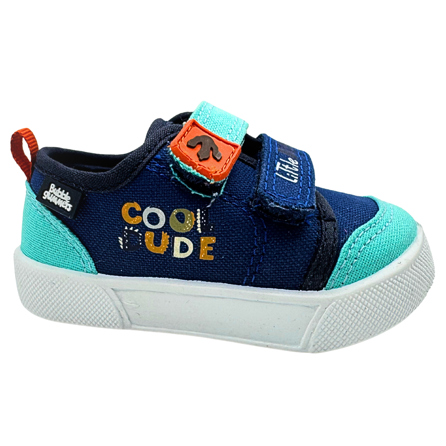 Tenis Niño Bubble Gummers Azul Velcro Cómodo Antiderrapante