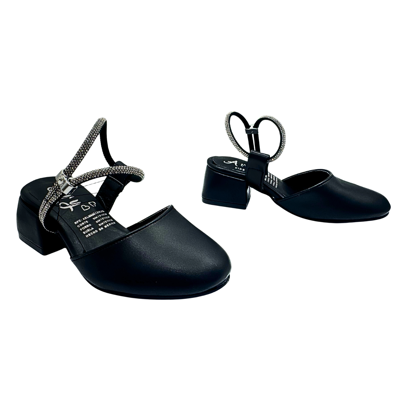 Zapatilla Niña Tacón Elegante Formal Para Fiesta