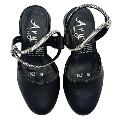 Zapatilla Niña Tacón Elegante Formal Para Fiesta